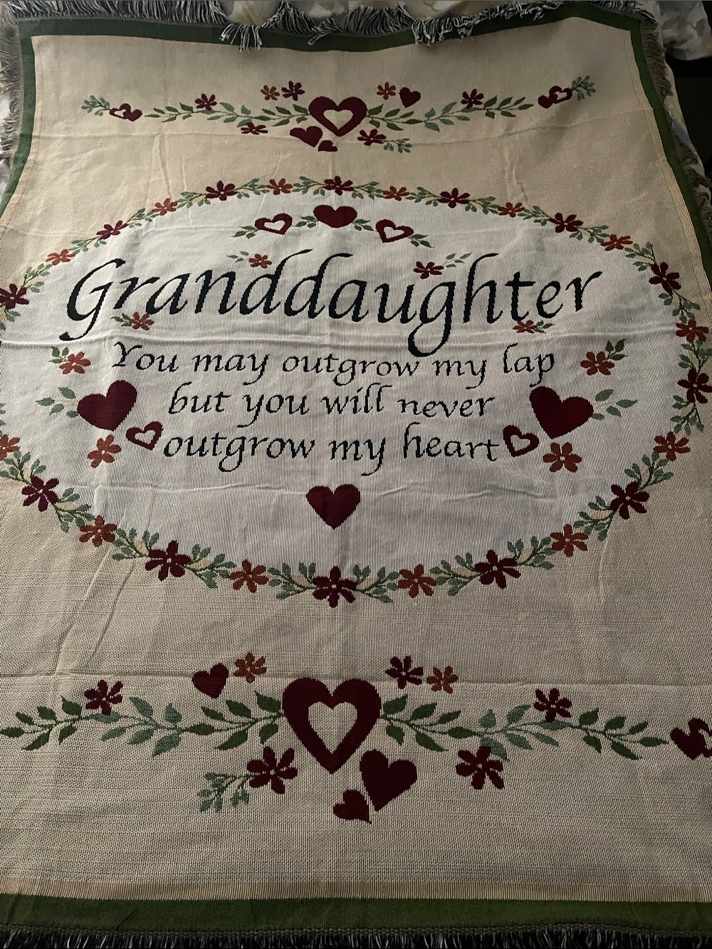 Collections etc throw blanket